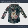 Softshell otroška jakna- marjetice (številka 104)
