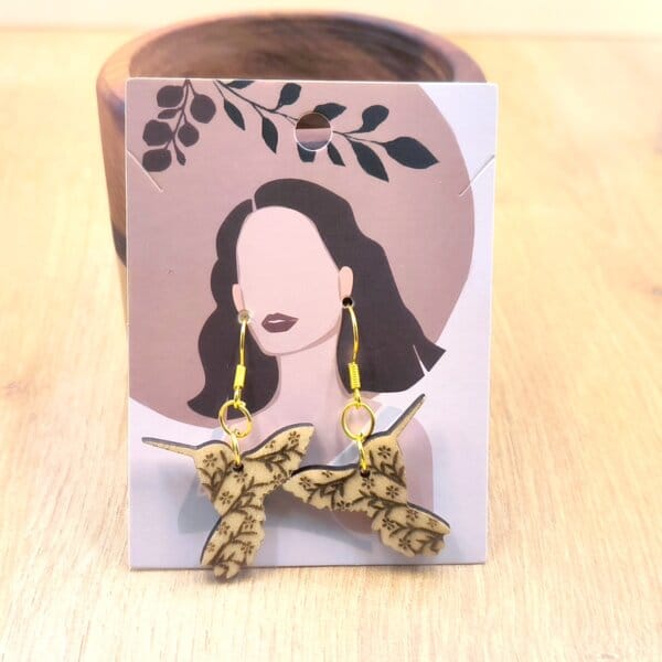 Viseči uhani - KOLIBRI