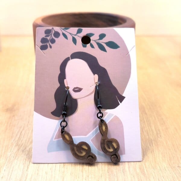 Viseči uhani - VIOLINSKI KLJUČ 1