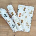 Tetra plenička / Odejica – GOZDNE ŽIVALI 🦊🐻 (70x70 cm, 100% Muslin)