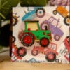 Broška - TRAKTOR - zelena / rdeča