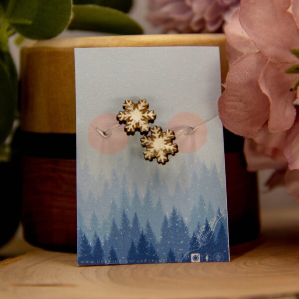 CLIP uhani - SNEŽINKE ❄️