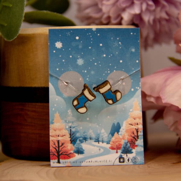 CLIP uhani - NOGAVICE - modra