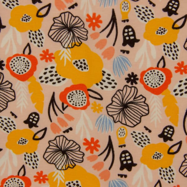 cvetlični vzorec - cvetke na marelični