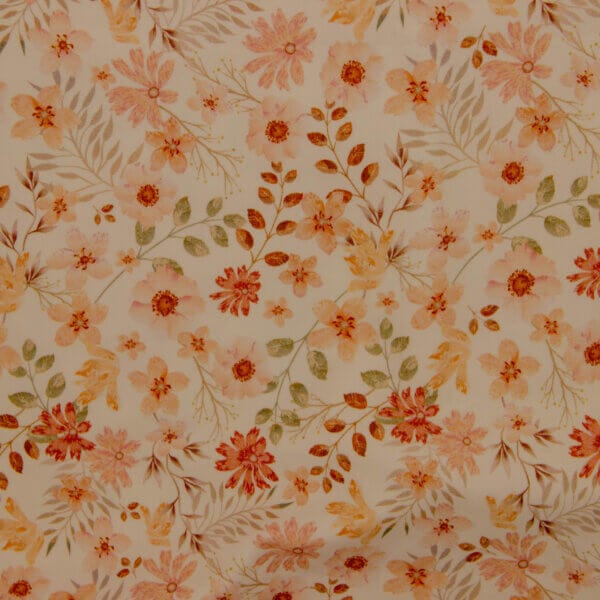 cvetlični vzorec -nežne cvetke na beli