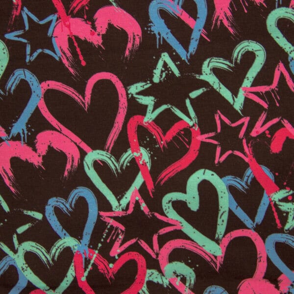 vzorec - fluroscentni grafiti na črni