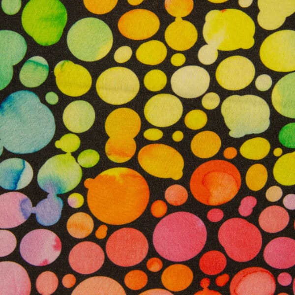 vzorec - pisane pike na črni